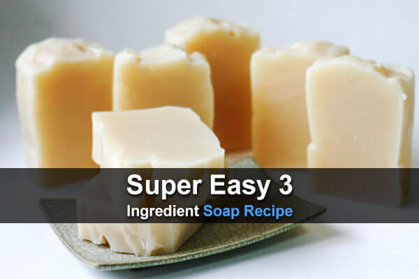 Super Easy 3 Ingredient Soap Recipe
