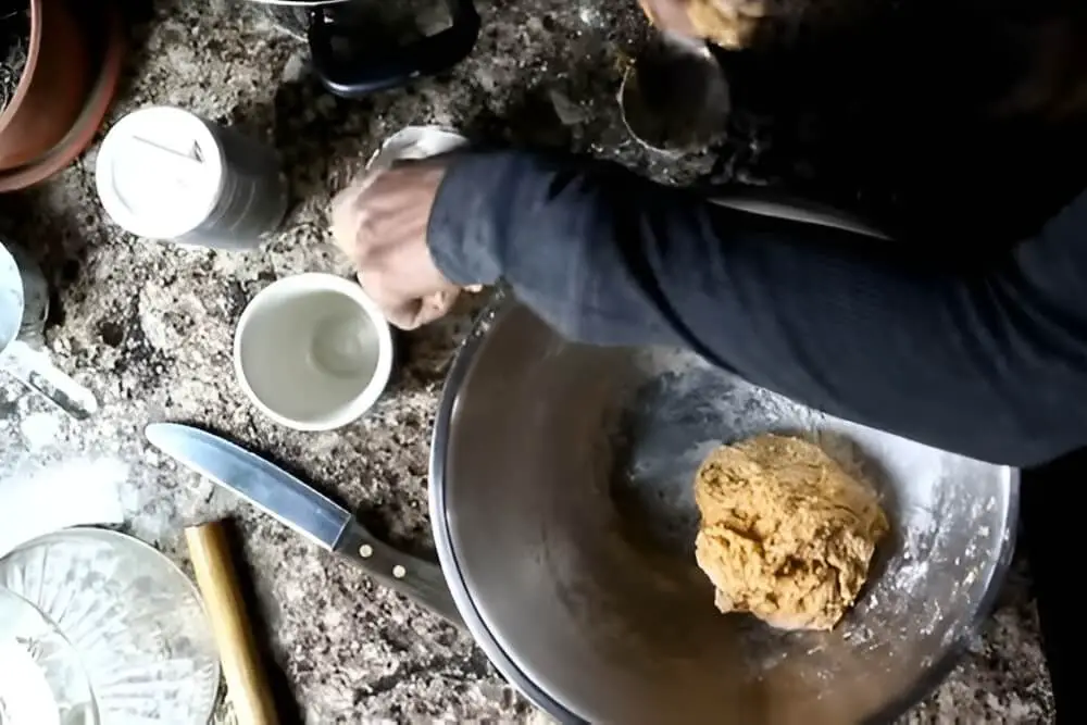 Sweet Potatoes Mixed with Flour