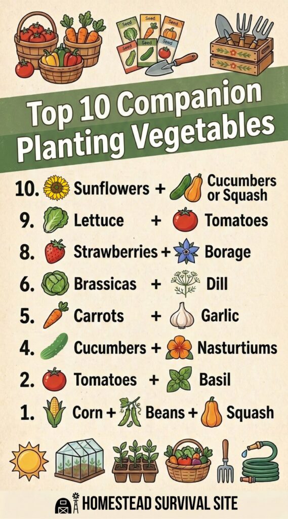Top 10 Companion Planting Vegetables