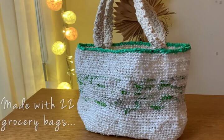 Tote Made From Plastic Grocery Bags