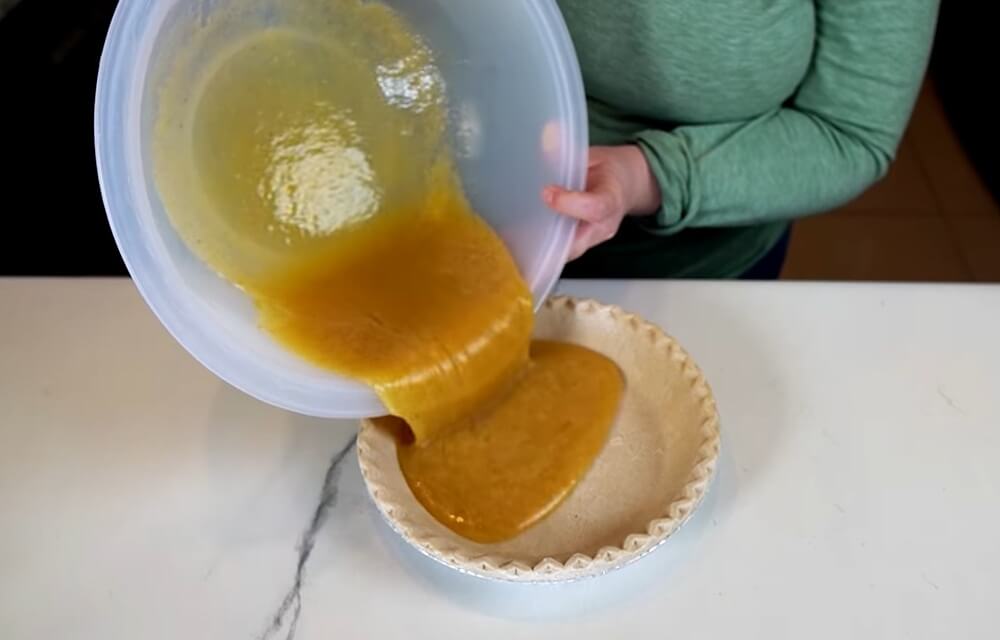 Vinegar Pie Mix Poured