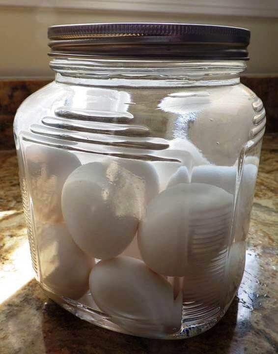 Water-Glassed Eggs