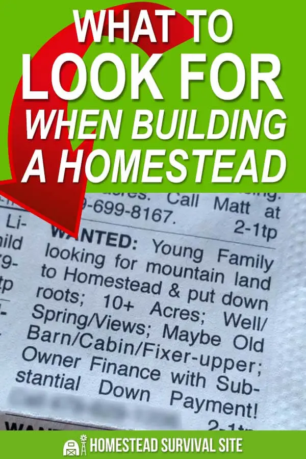 What To Look For When Building A Homestead